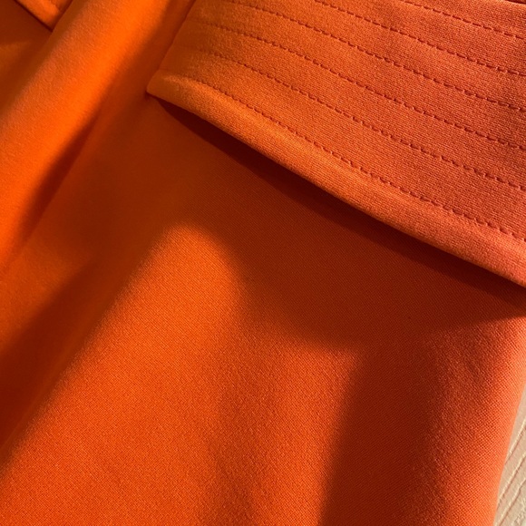 Armani Collezioni Light Orange Tea Length Dress - Picture 6 of 8